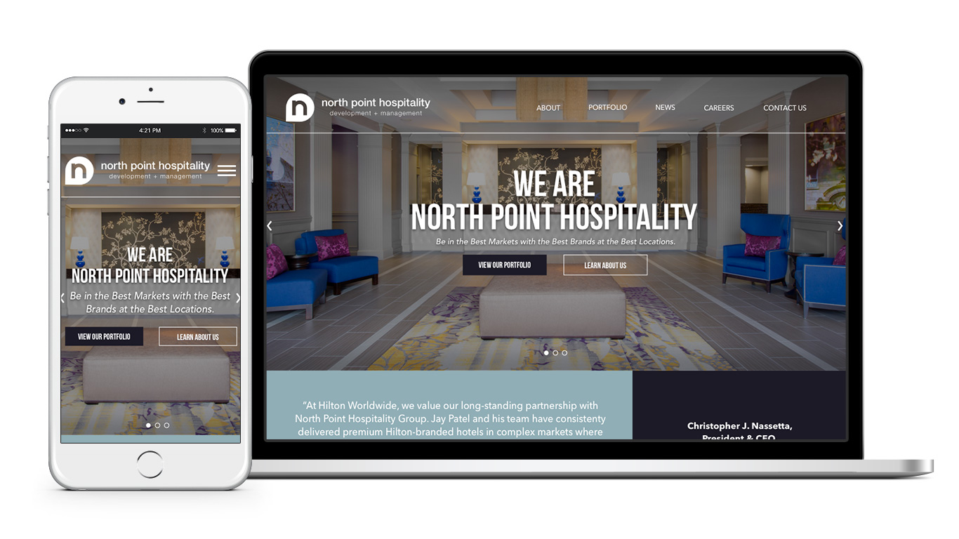 North Point Hospitality Group Website Redesign
